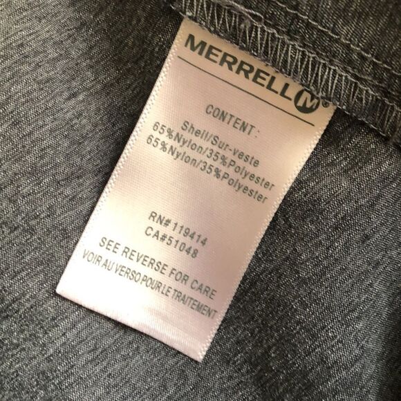 Merrell Outdoor Wrap Skirt Opt-wick UPF 50+ Size 8R. Gray GUC - Picture 4 of 6